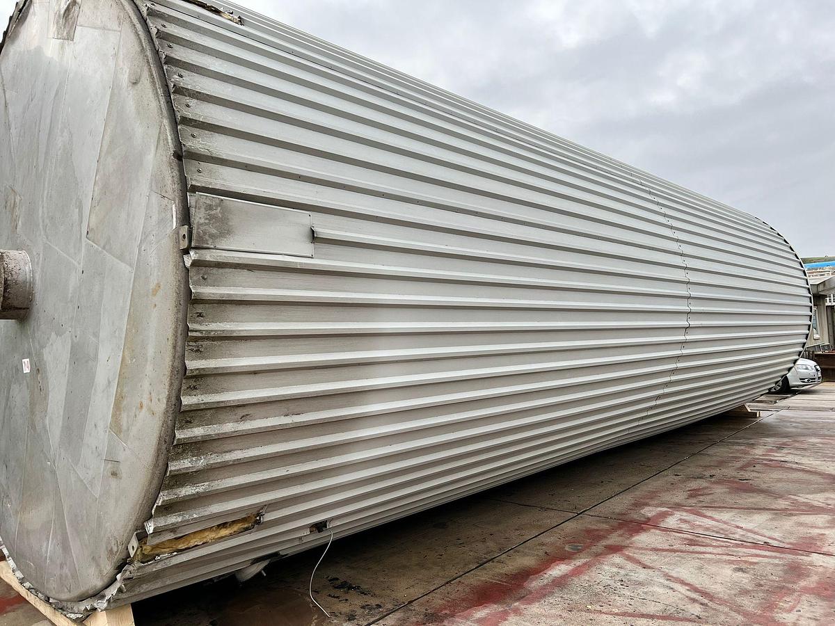Used 150,000 Litre Stainless Steel Insulated Storage Tanks
