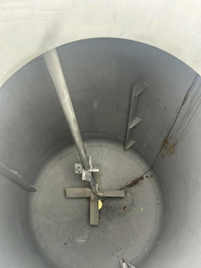 Used 6m³ Stainless Steel Jacketed Reactor Vessel with Agitator