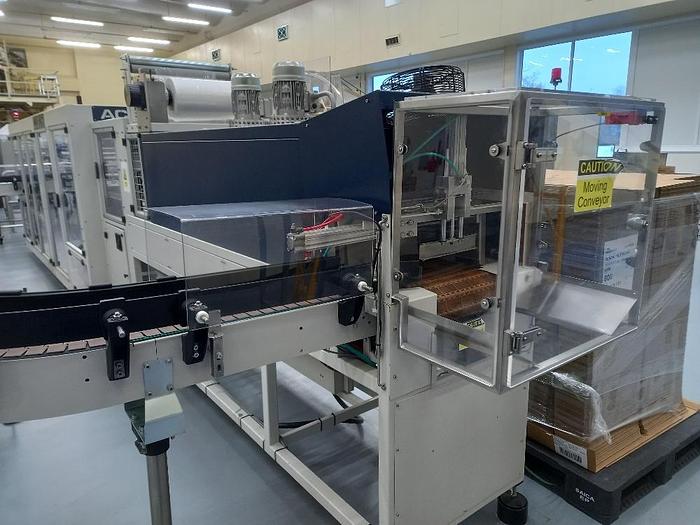 Used ACEPAK TRAY ERECTOR/SHRINK WRAPPER