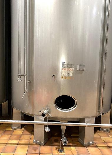 Used 58,000 Litre 316 Stainless Steel Storage Tanks