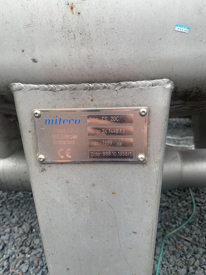 Used Miteco Contisolv CS 20C Stainless Steel Sugar Dissolving / Process Tanks
