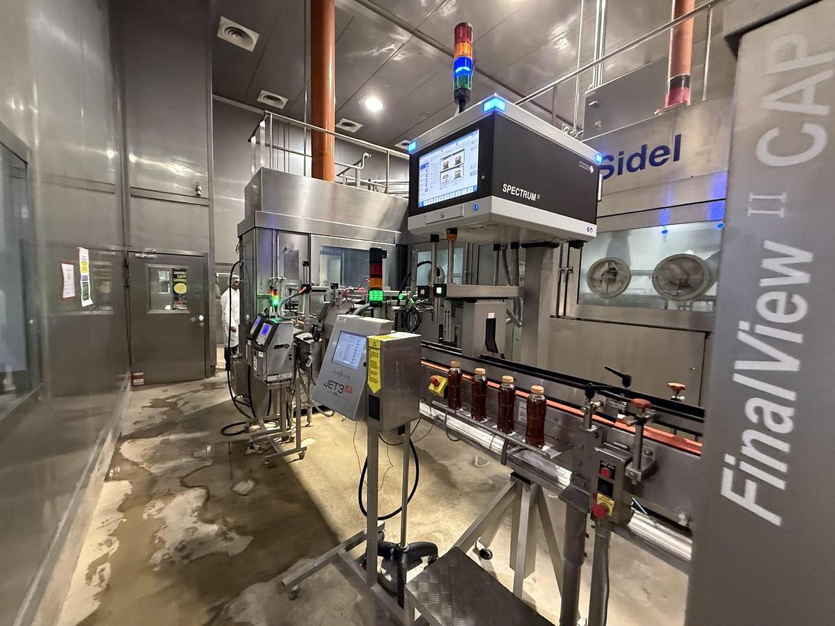 Used Used SIDEL PET Aseptic Filling Line for Sale – 36,000 BPH | Complete Non Carbonated Beverage Line