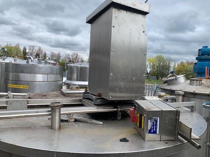 Used 3,500 Litre Stainless Steel Mixing Tank
