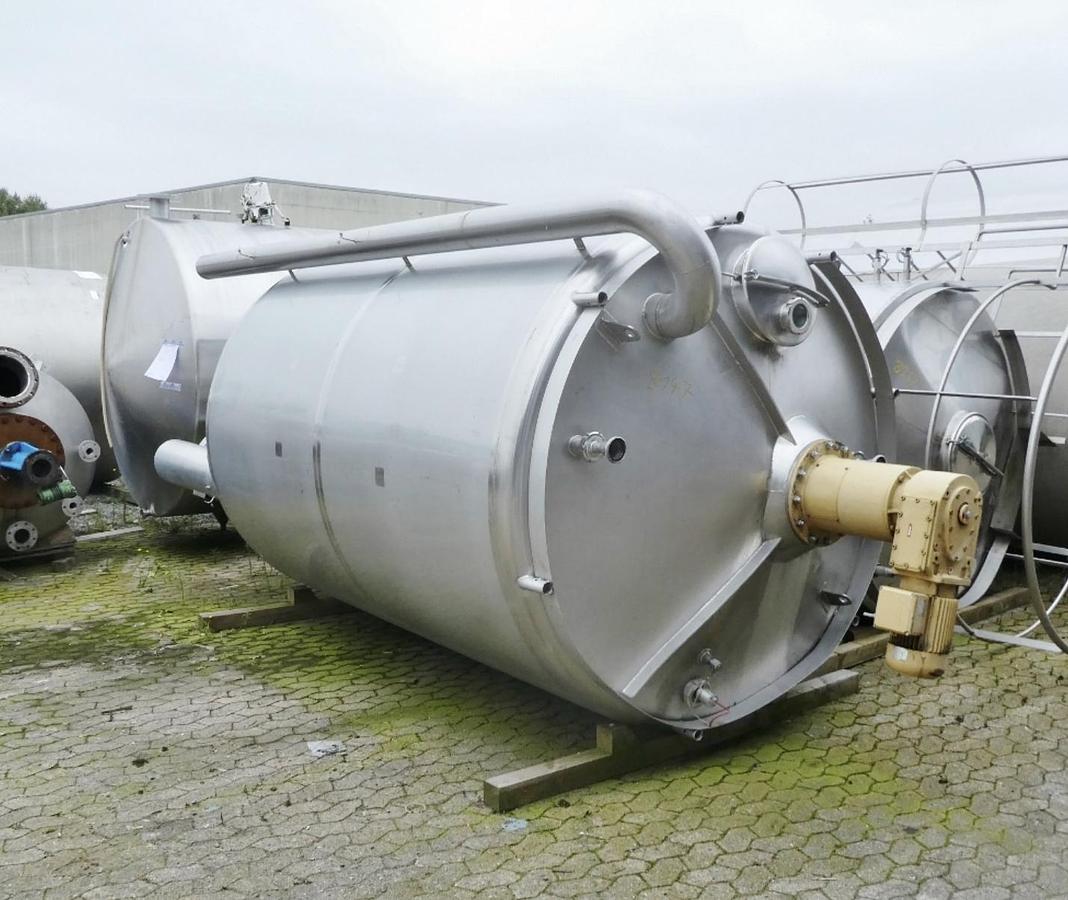 Used 10,000 Litre 304 Stainless Steel Mixing Tanks