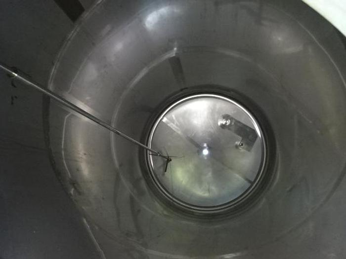 Used 22,500 Litre Insulated 304 Stainless Steel Tank with Small Agitator