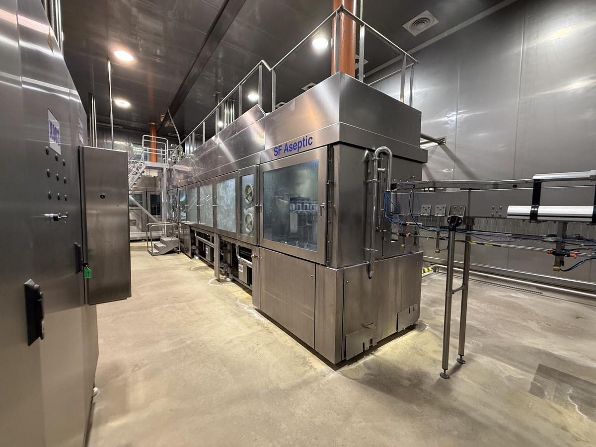 Used Used SIDEL PET Aseptic Filling Line for Sale – 36,000 BPH | Complete Non Carbonated Beverage Line