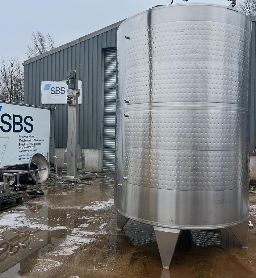 Used 10,000 Litre Jacketed Stainless Steel Storage Tank 