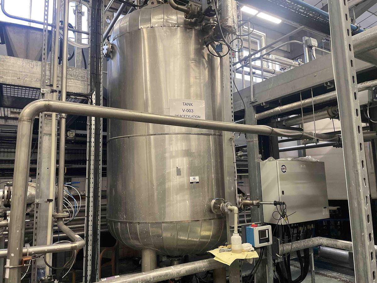 Used 4800 Litre Stainless Steel Tank with Agitation and Jacket