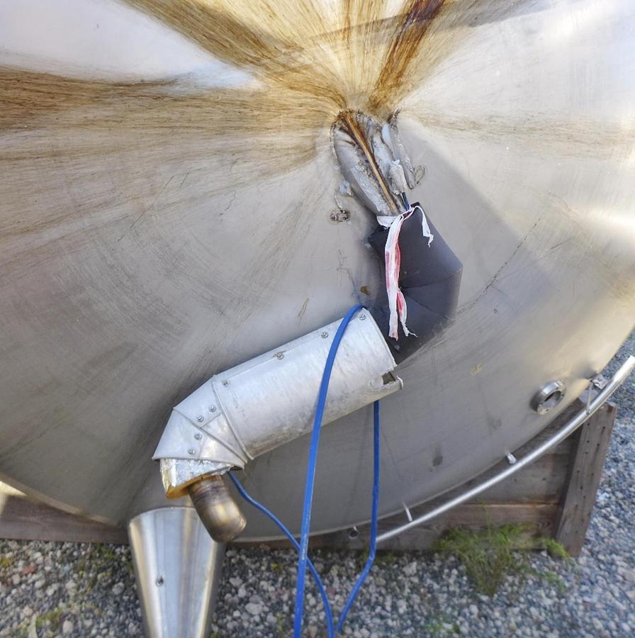 Used 14,000 Litre 304 Stainless Steel Mixing Tank