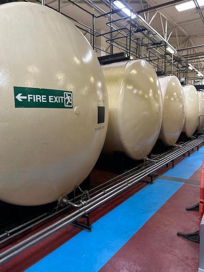 Used Horizontal Glass-Lined Mild Steel Storage Tanks – 32,565L Capacity (Multiple Units Available)