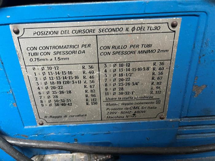 Usato PIEGATUBI ELETTRICA ERCOLINA