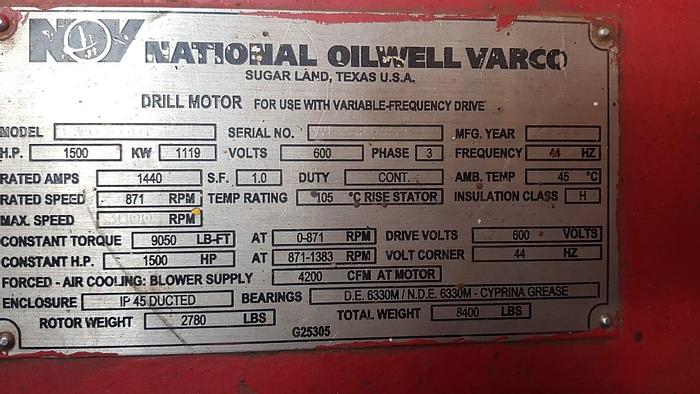 Used National Oilwell Varco NOV ADS-30Q Drawworks with 4 x 1150 HP motors