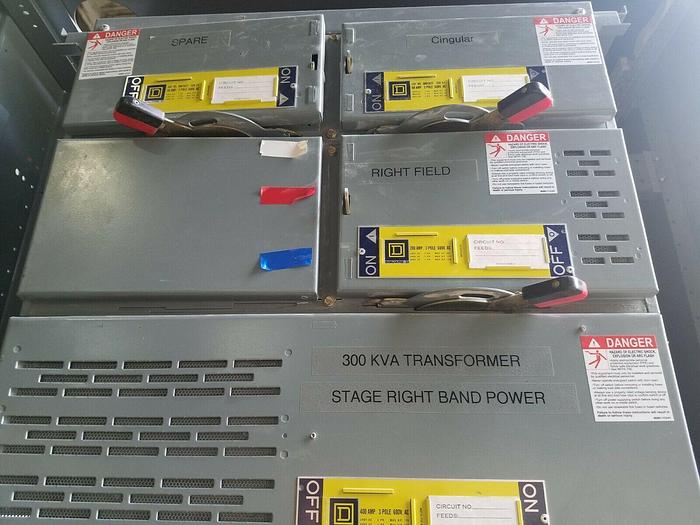 Used Square D QED Main Breaker 480Y / 277 1600 AMP Switch Gear with Breaker Cabinet & Breakers