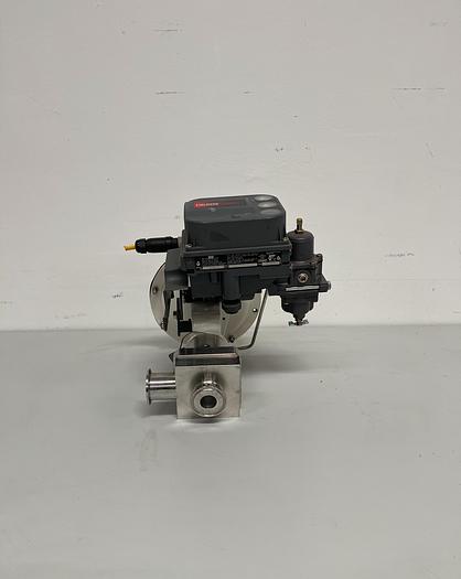 Used Fisher / Baumann 32-84041SA 316L Control Valve + Fieldvue DVC6010F Positioner