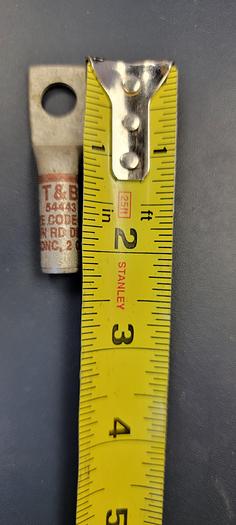 5 NEW T&B 54443 COMPRESSION LUG 33R 1 hole SMALL BROWN DIE 2 CONC,2 COMP (C)