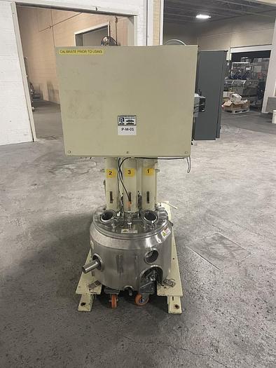 Used 10 GALLON ROSS TRIPLE SHAFT MIXER – PVM-10 – S/S – VAC – JKTD (#9722)