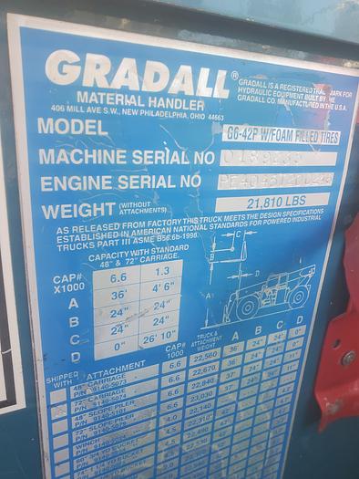 Used 2002 GRADALL  G6 42P