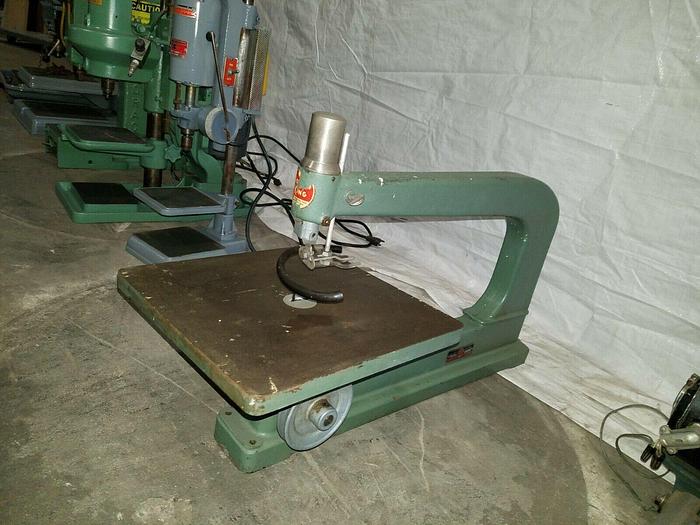 Used Power King HEAVY DUTY Jig Saw Model 4010 Needs a drive motor MADE IN USA