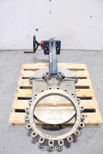 Used Fabri 20" Hand Operated Knife Gate Valve #28629