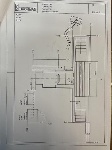 Used Bettfräsmaschine SACHMAN T10