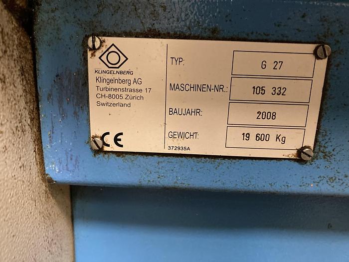 Used 2007 KLINGELNBERG G 27