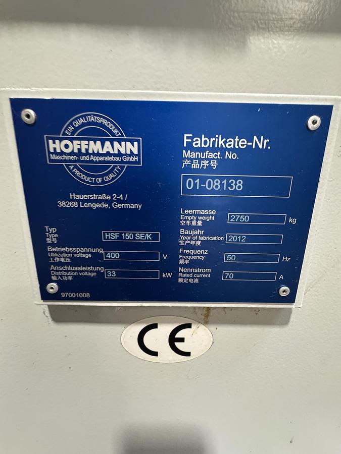 Used BAUJAHR 2012 KLINGELNBERG OERLIKON AG G27 KEGELRAD SCHLEIFMASCHINE