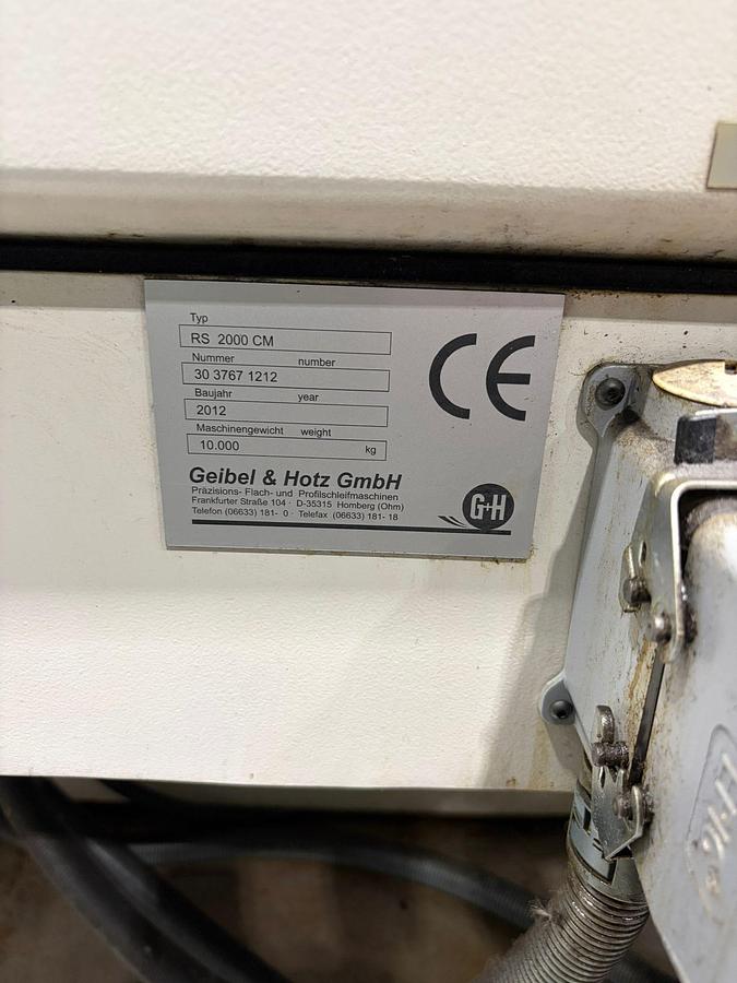 Used CNC Rundschleifmaschine Geibel & Hotz Baujahr 2012 Modell RS 2000 CM DS