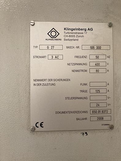 Used 2007 KLINGELNBERG G 27