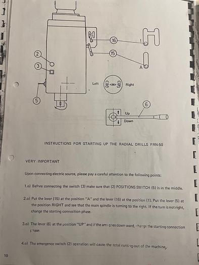Used RADIALBOHRMASCHINE IMATEC NARDINI FRN-50