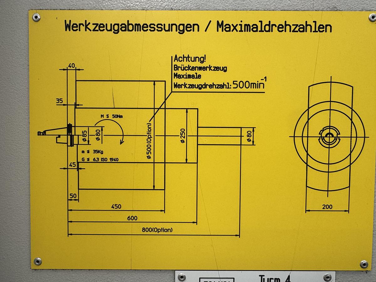 Used STARRAG HECKERT 1250 HEC Athletic Pinole