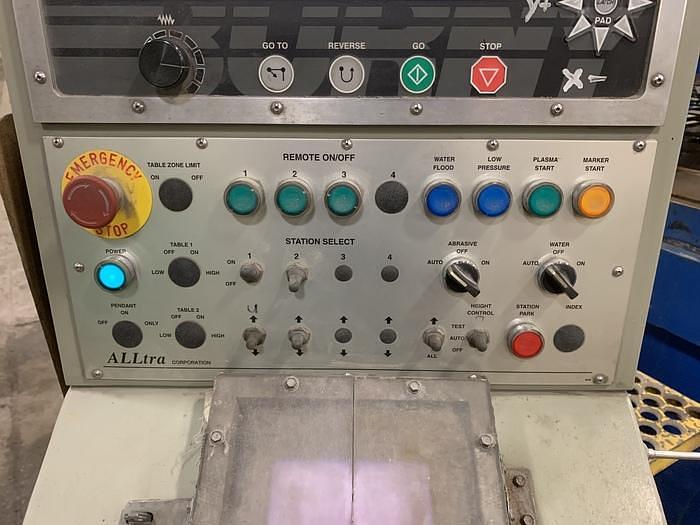 Used 2008 ALLTRA CORP. MODEL PG14-12 WJ, 120" X APPROX. 468" 2 HEAD GANTRY STYLE CNC WATER JET