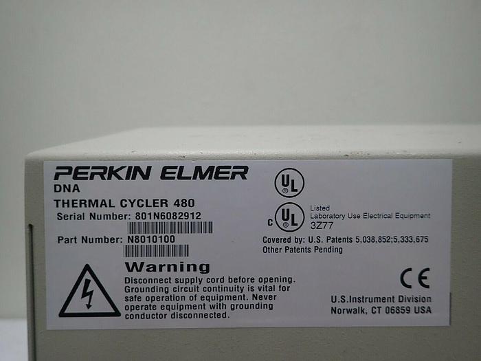 Used Perkin Elmer N8010100 Benchtop Laboratory Heated  48-Well DNA Thermal Cycler 480