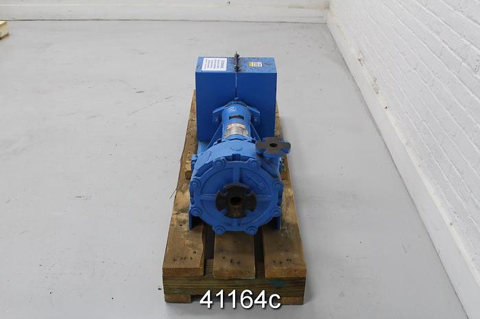 Unused Goulds 1x1.5x8 JC Pump With Base, Ductile Iron #41164
