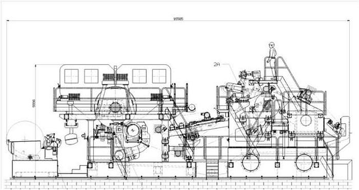 Used (PMT-40) - Tissue Paper Machine, Crescent Former - 2650 mm - Toscotec, Italy