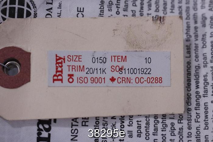 Used Bray 0150 1" Control Butterfly Valve #38295