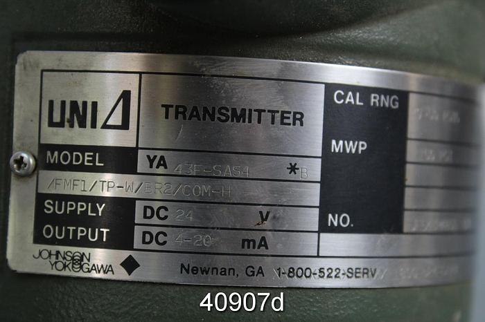 Used UNI Model FMF1/TP-W/BR2/COM-H Pressure Transmitter #40907