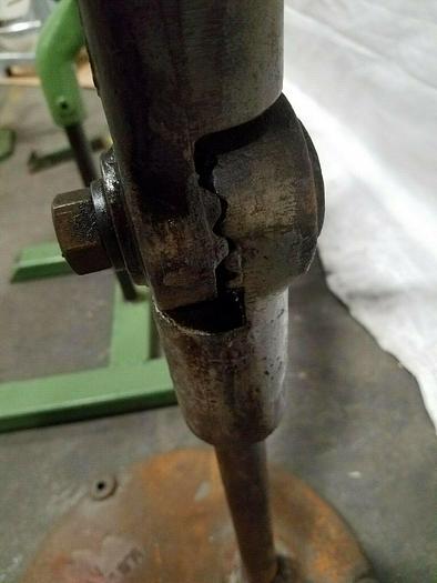 Used US Tool 30" Stock Reel Payoff for feeding metal stock to power punch press