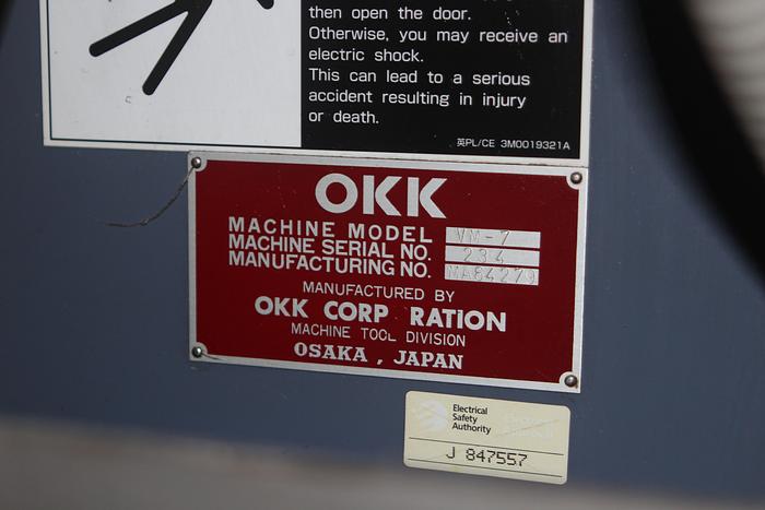 Used 2001 OKK VM7 Vertical Machining Center