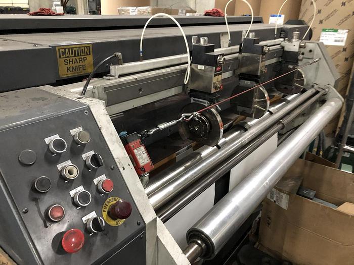 Used 57" (1.44M) MAXSON DUAL ROTARY KNIFE SHEETER 1999