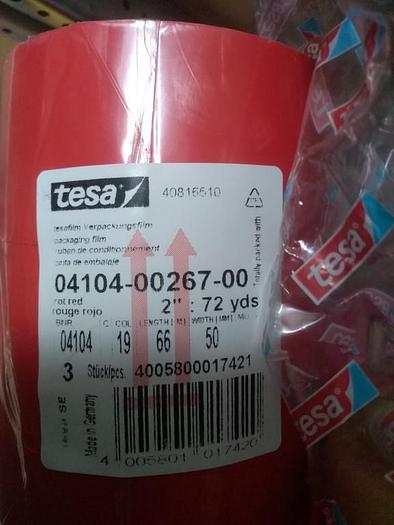 58 Stück Premium Klebeband, 4104 00081 00 Tesa schwarz/rot, Tesa, neu