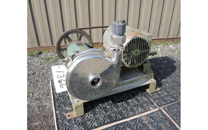 Used USED CENTRIFUGAL PUMP, 2" X 1.5" INLET & OUTLET, STAINLESS STEEL, SANITARY