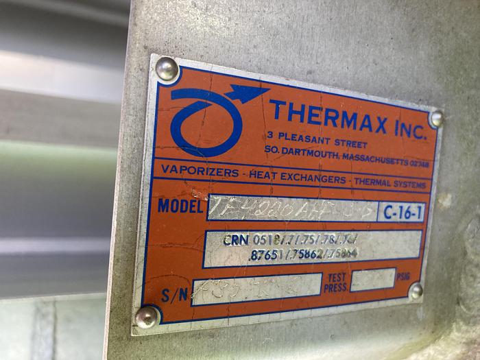Used Used Thermax Inc.  Ambient vaporizer.  Model TF4220AHF-S-G C-16-1.