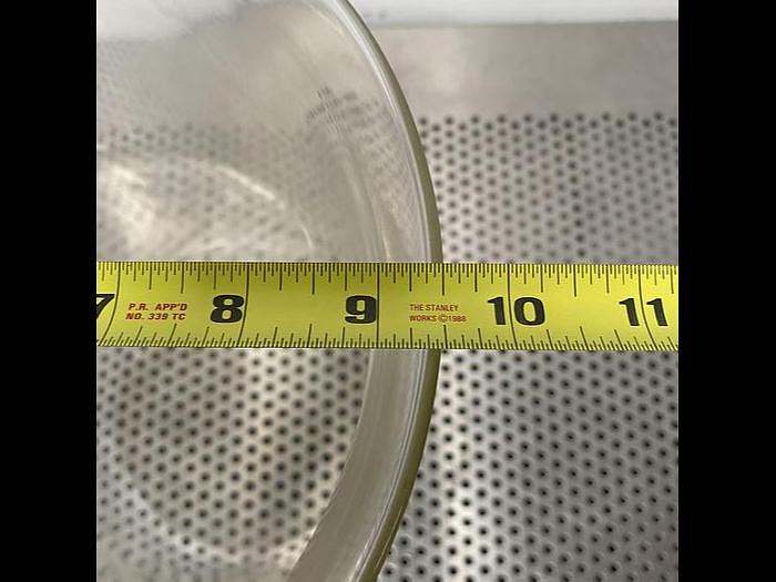 Used Duran Heavy Wall Large Capacity 9 1/2" OD Glass Beaker w/ Spout