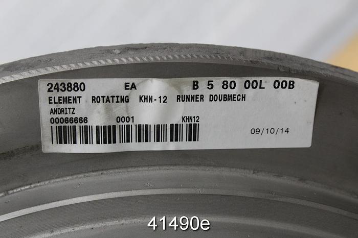 Used Sulzer KHN-12 Pump Power End, 6-Vane Stainless Steel Impeller #41490