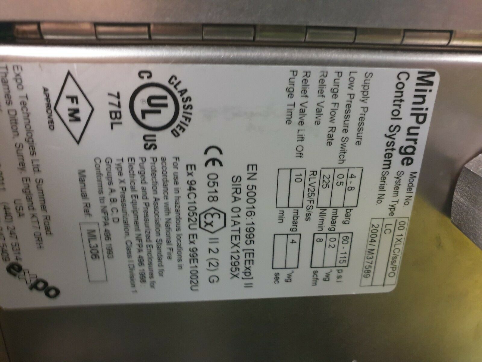 Used Expo Technologies NIR Near Infra Red Analyzer | PE21925/SSS