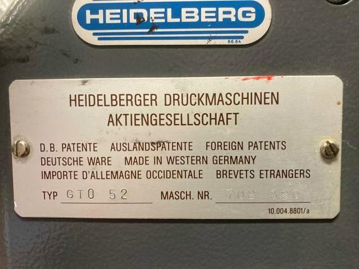Utilisé 1991 HEIDELBERG GTO 52+