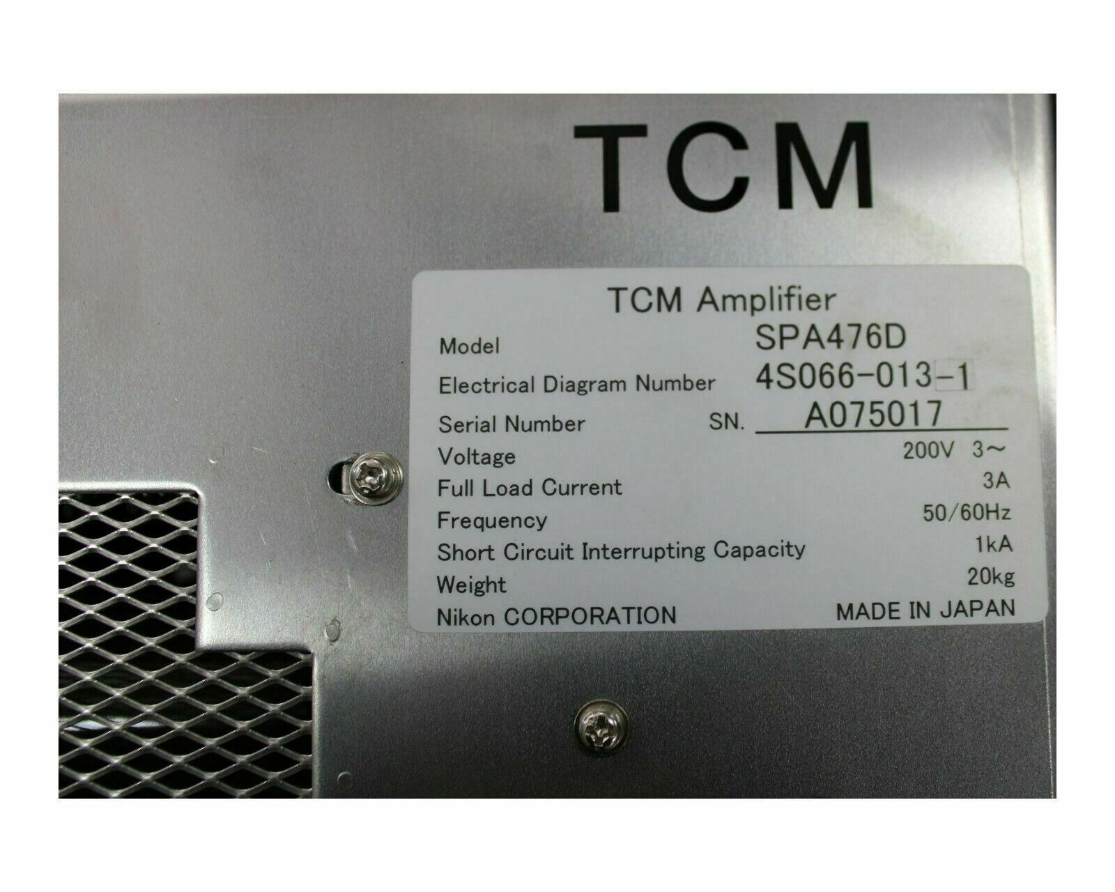 Used Nikon SPA476D TCM AMPLIFIER