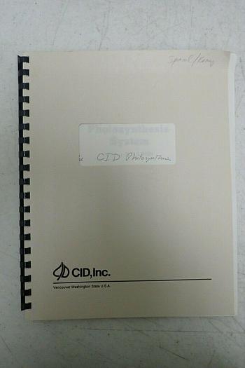 Used CID CI-301 CO2 Gas Analyzer with Manual and Bag