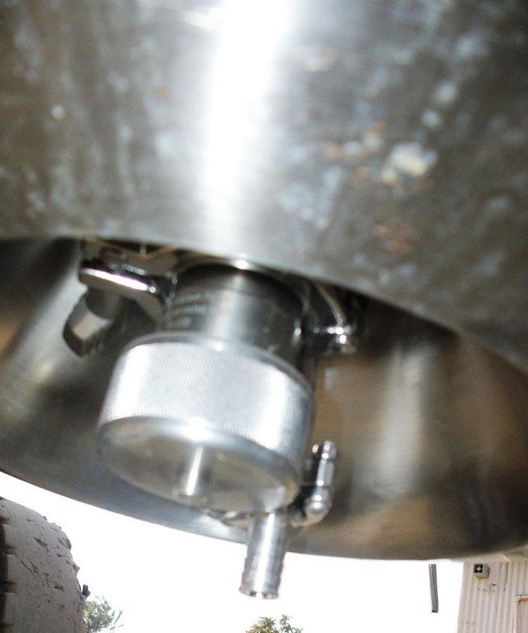 Used Tank, 5 Gallon, 316 Stainless Steel, Jacketed, 50 PSI, FV, 12" x 12", #C743997