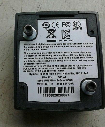 Symbol Technologies Barcode Scanner MS-4404-1000R Used #58381